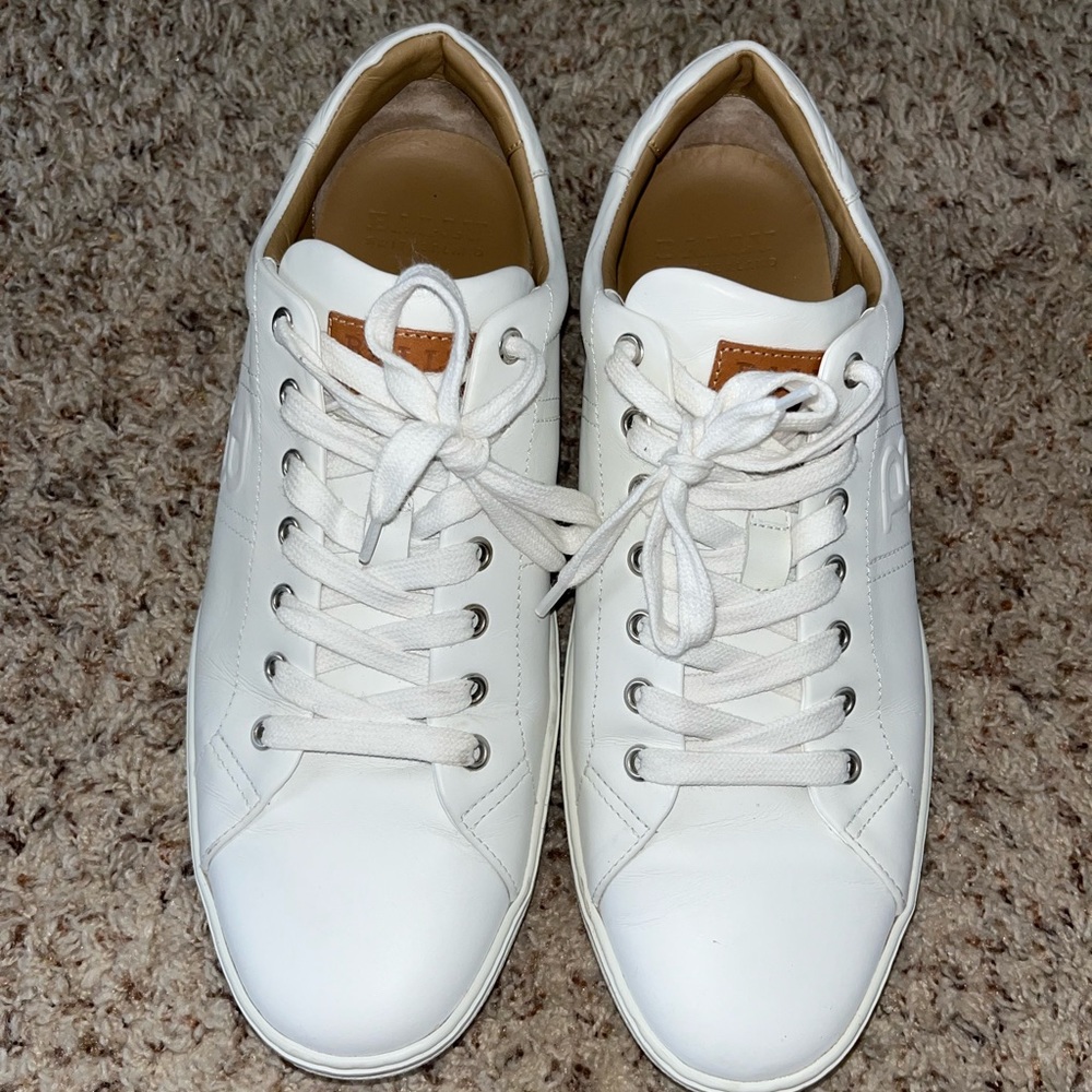 Bally all white sneakers